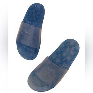 Coach Uylssa Jelly Pool Slide Sandals Cool Speckled Blue Size 6